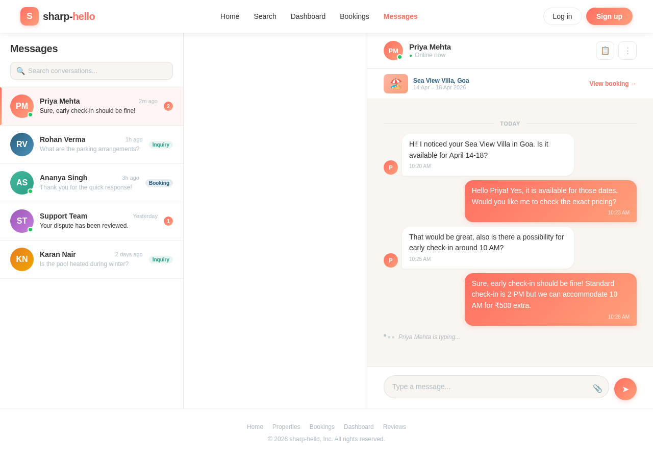 Messages design preview