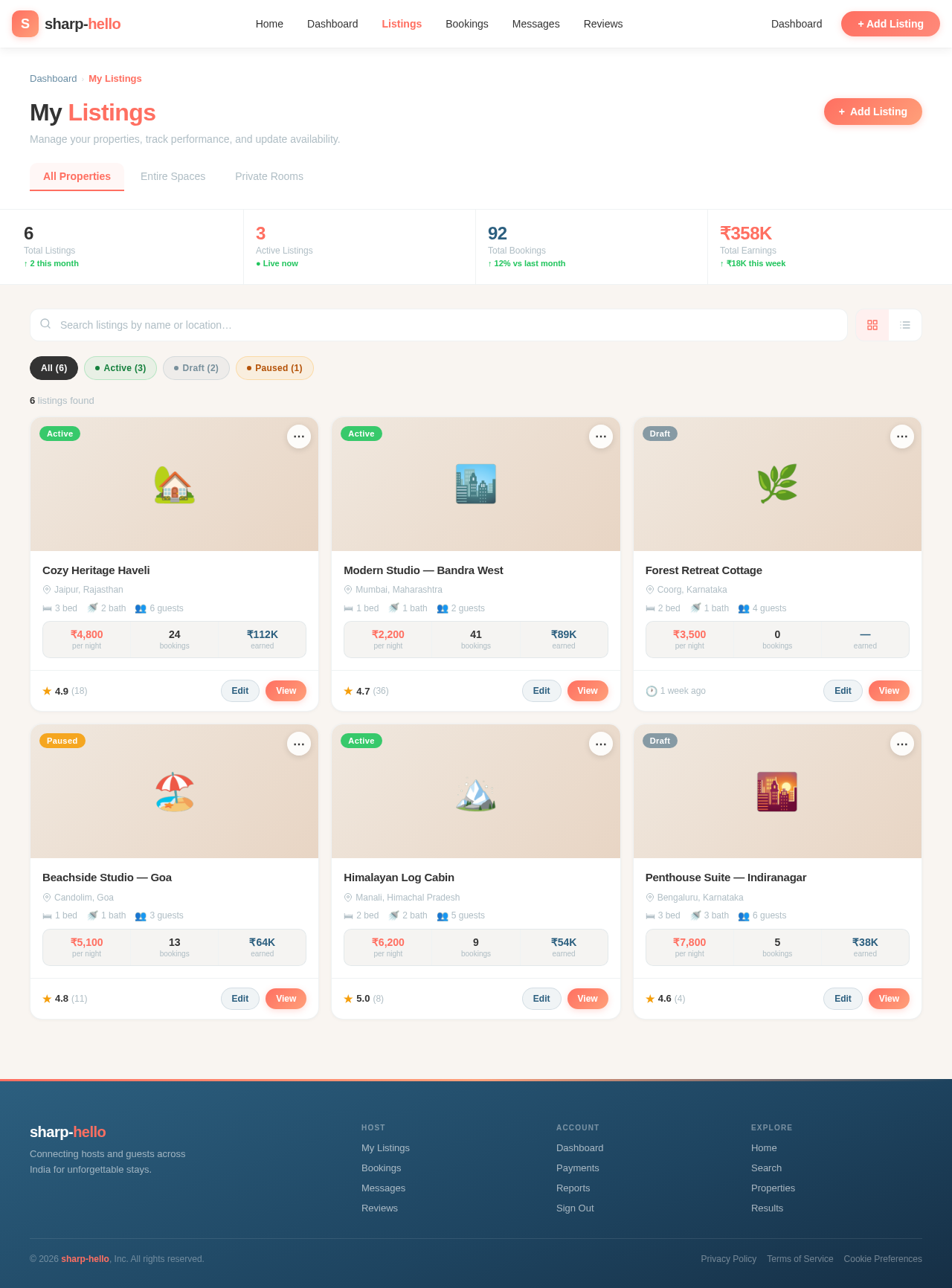 Listings design preview