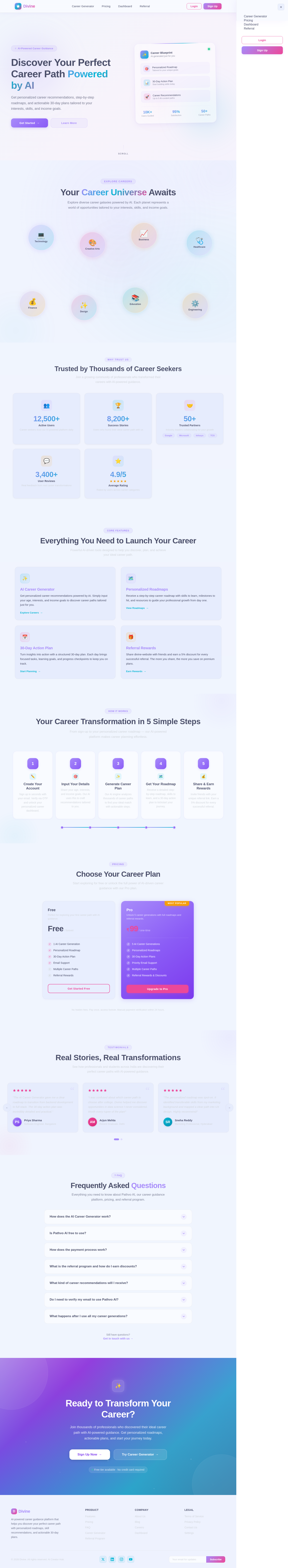 Landing design preview