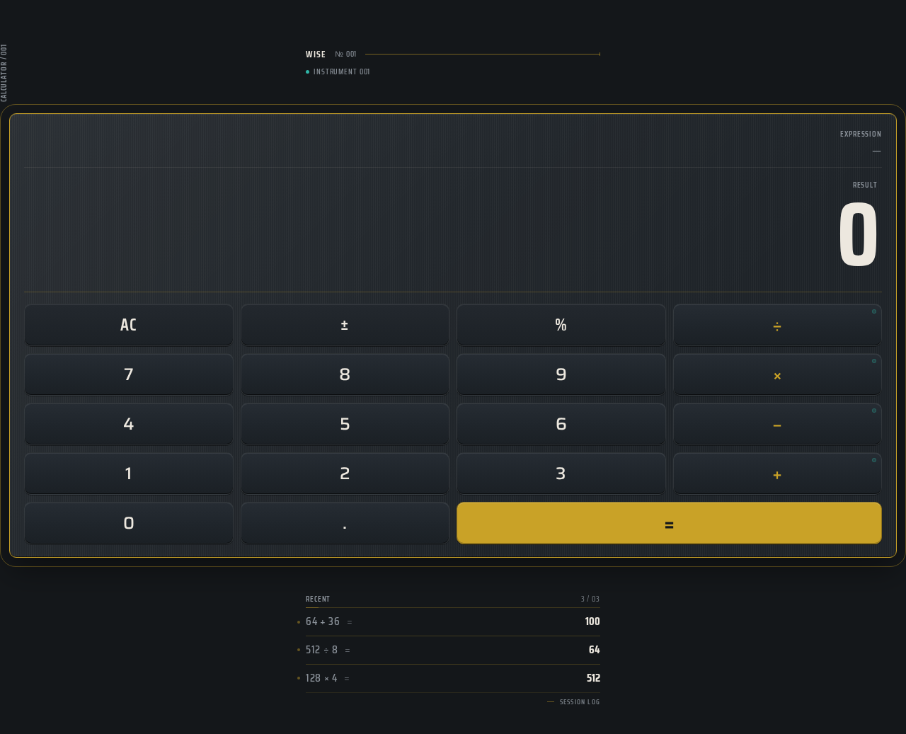 Calculator design preview
