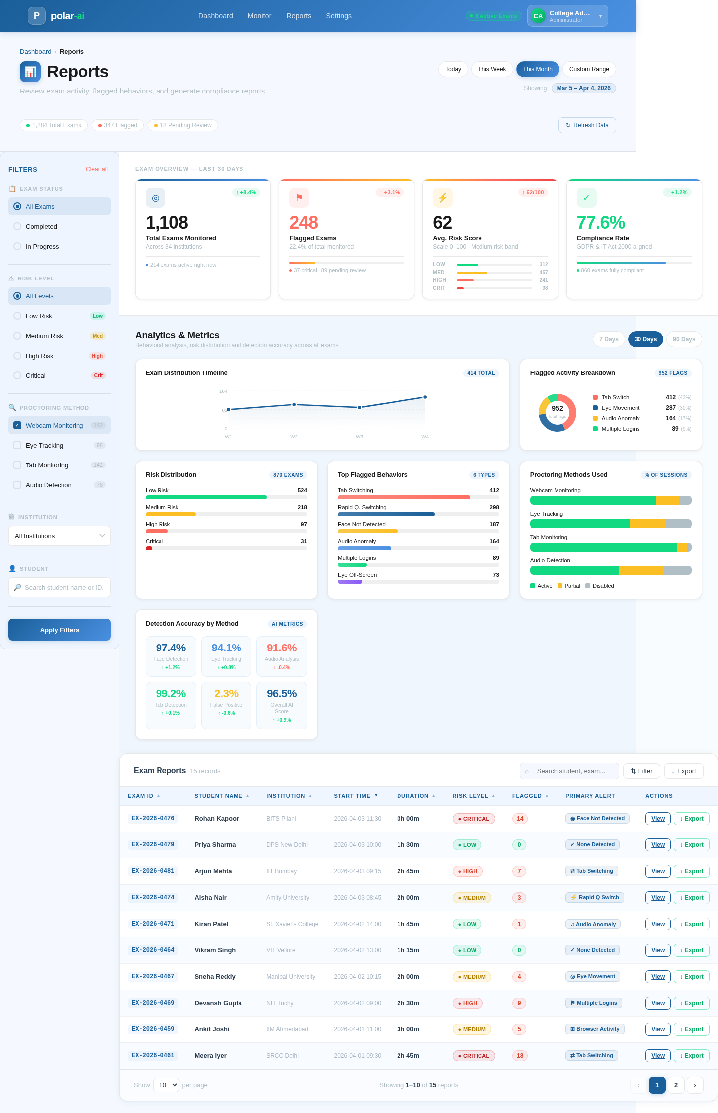Reports design preview