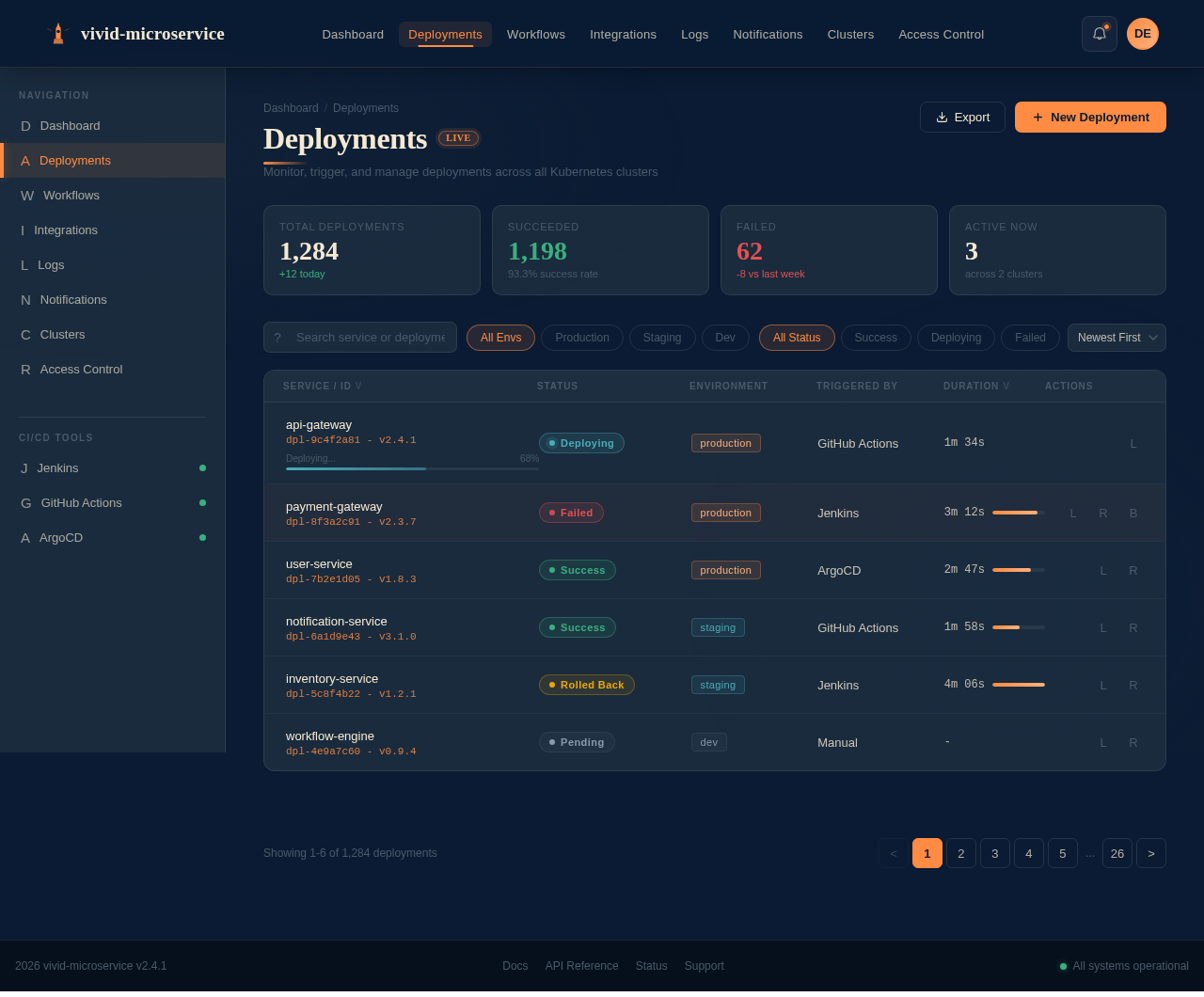 Deployments design preview