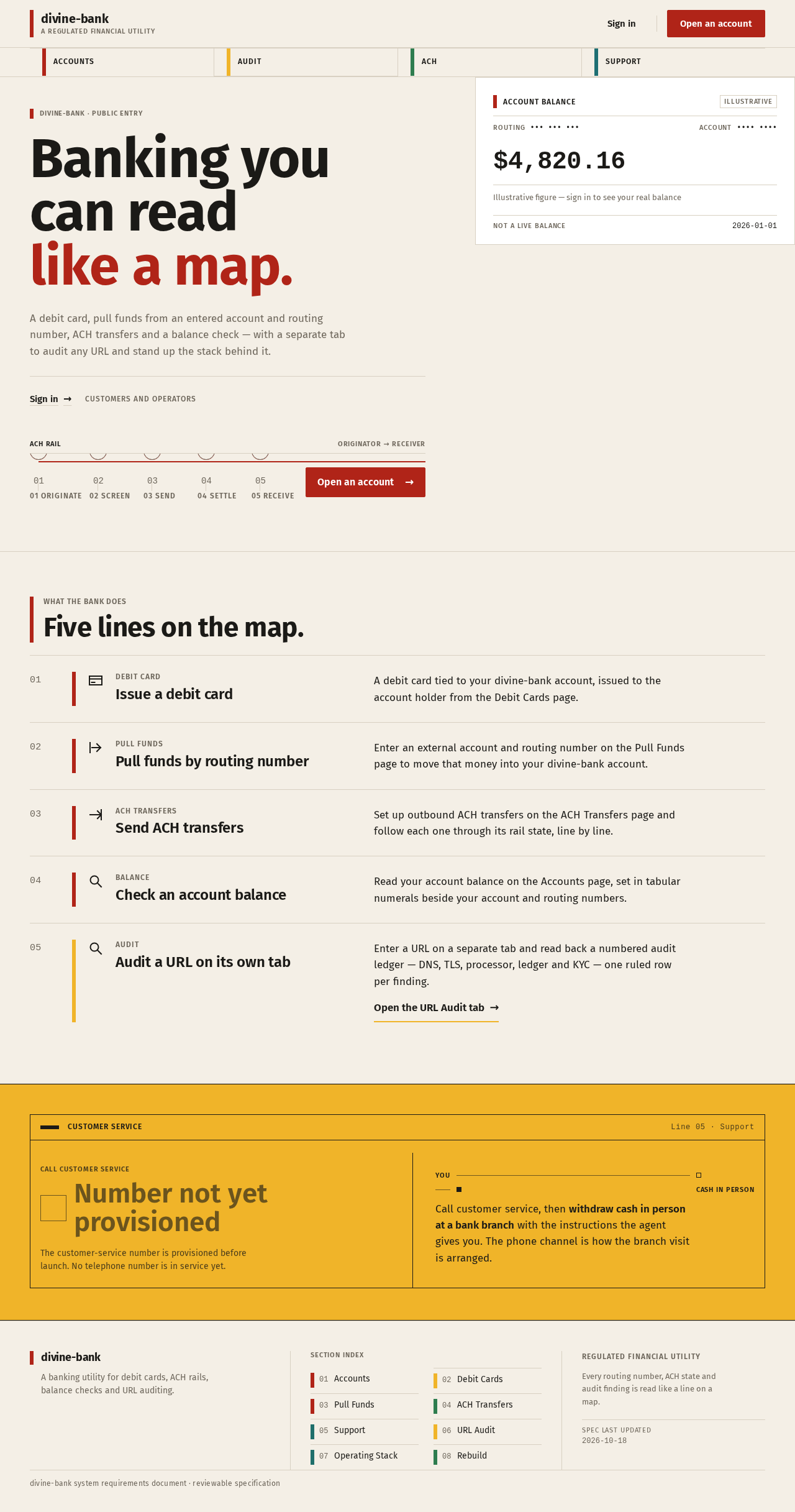Landing design preview