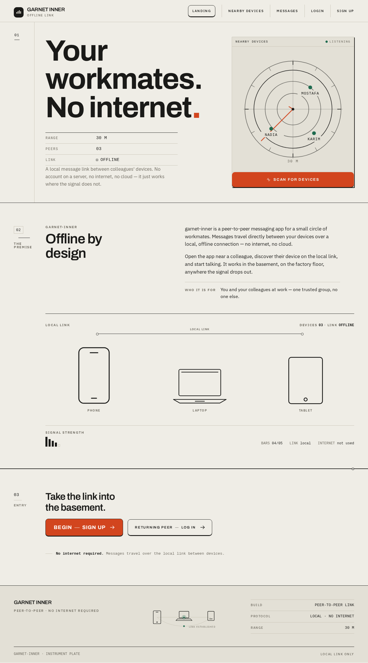 Landing design preview