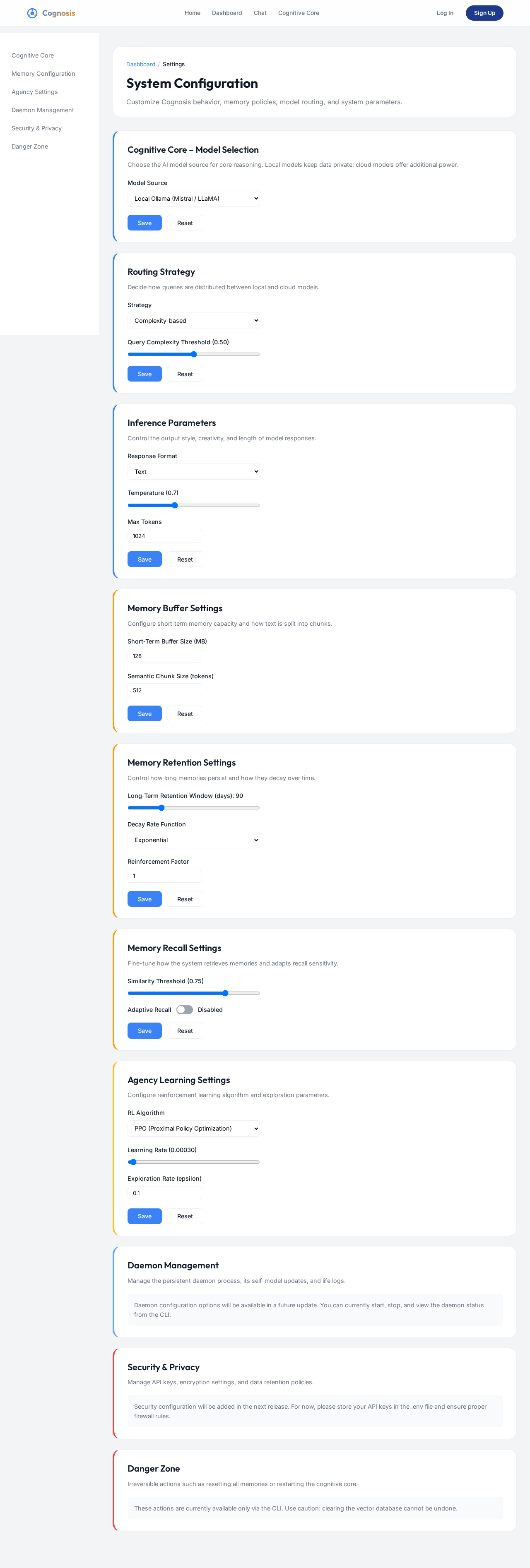 Settings design preview