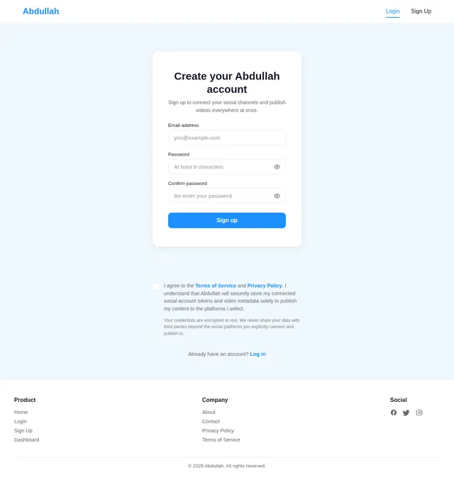 Signup