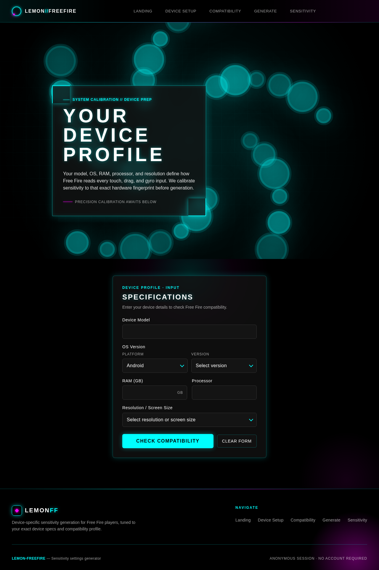 Device Setup design preview