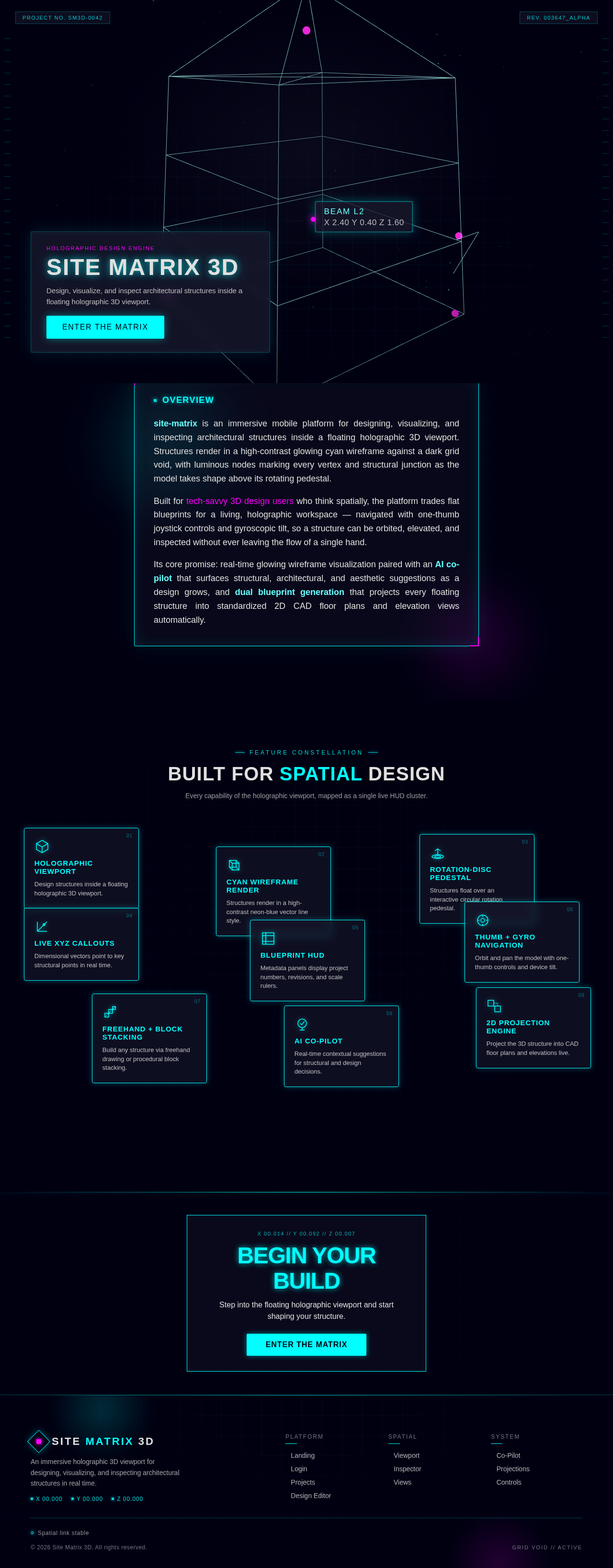 Landing design preview