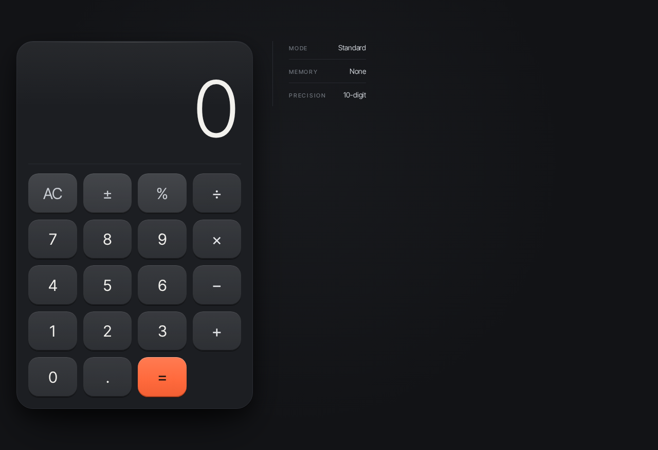 Calculator design preview