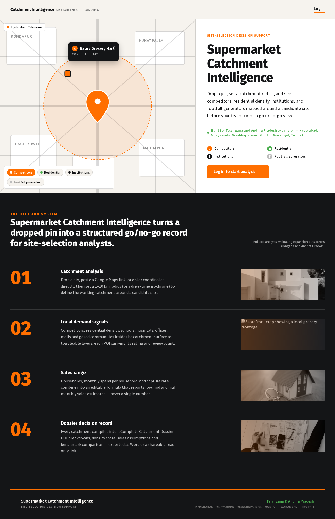 Landing design preview