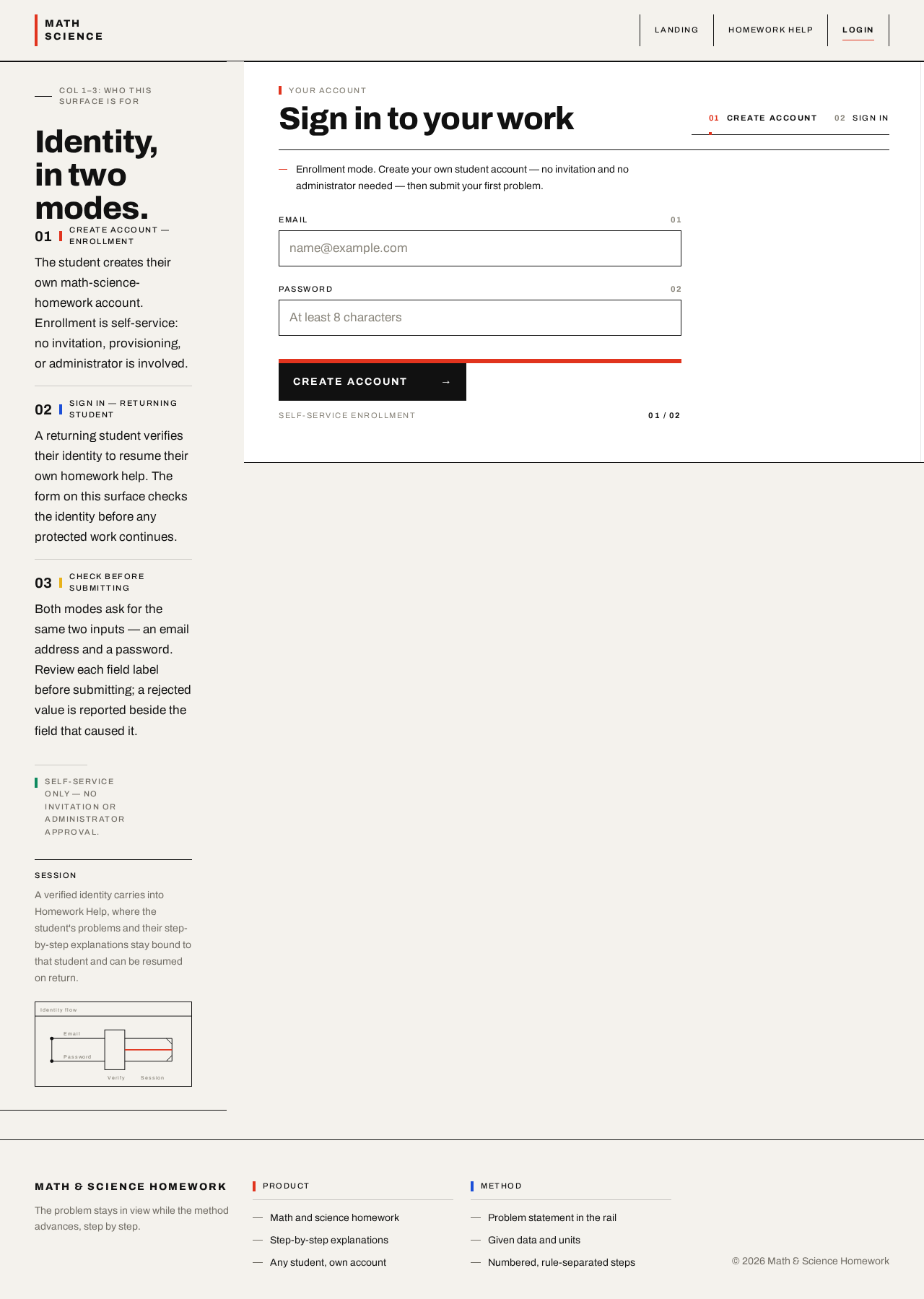 Login design preview