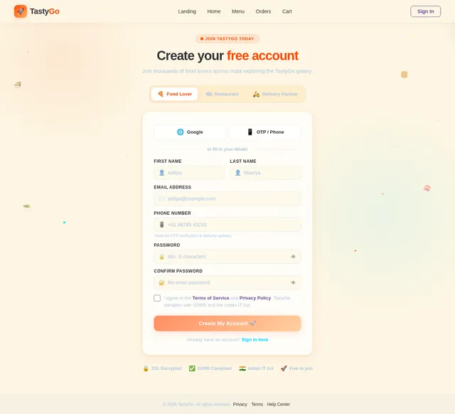 Signup