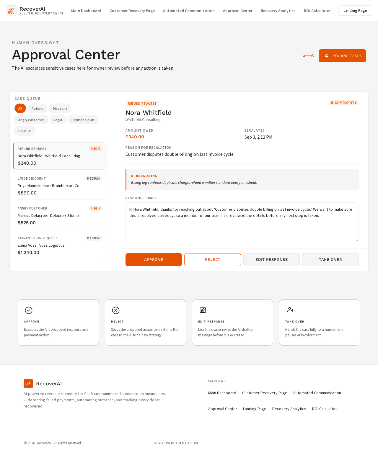 Approval Center design preview