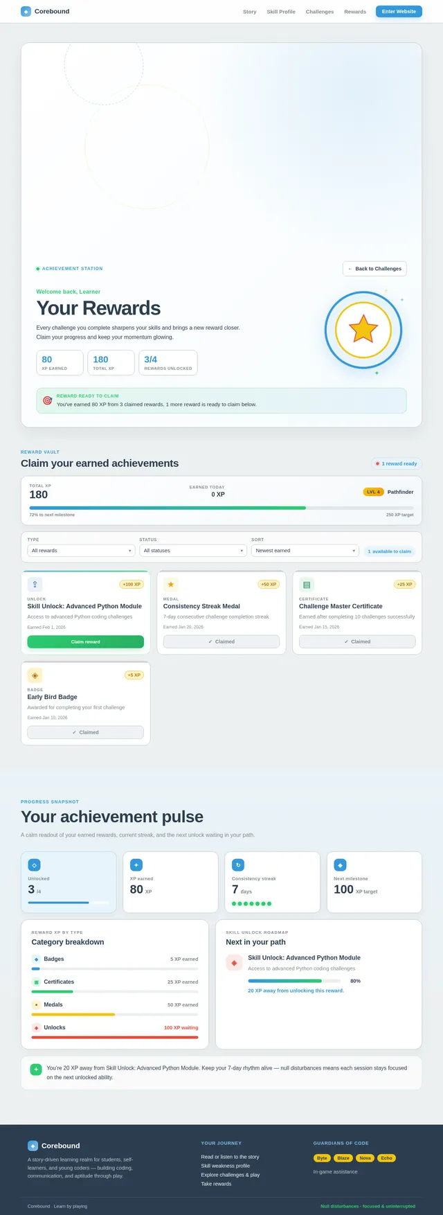 Take rewards