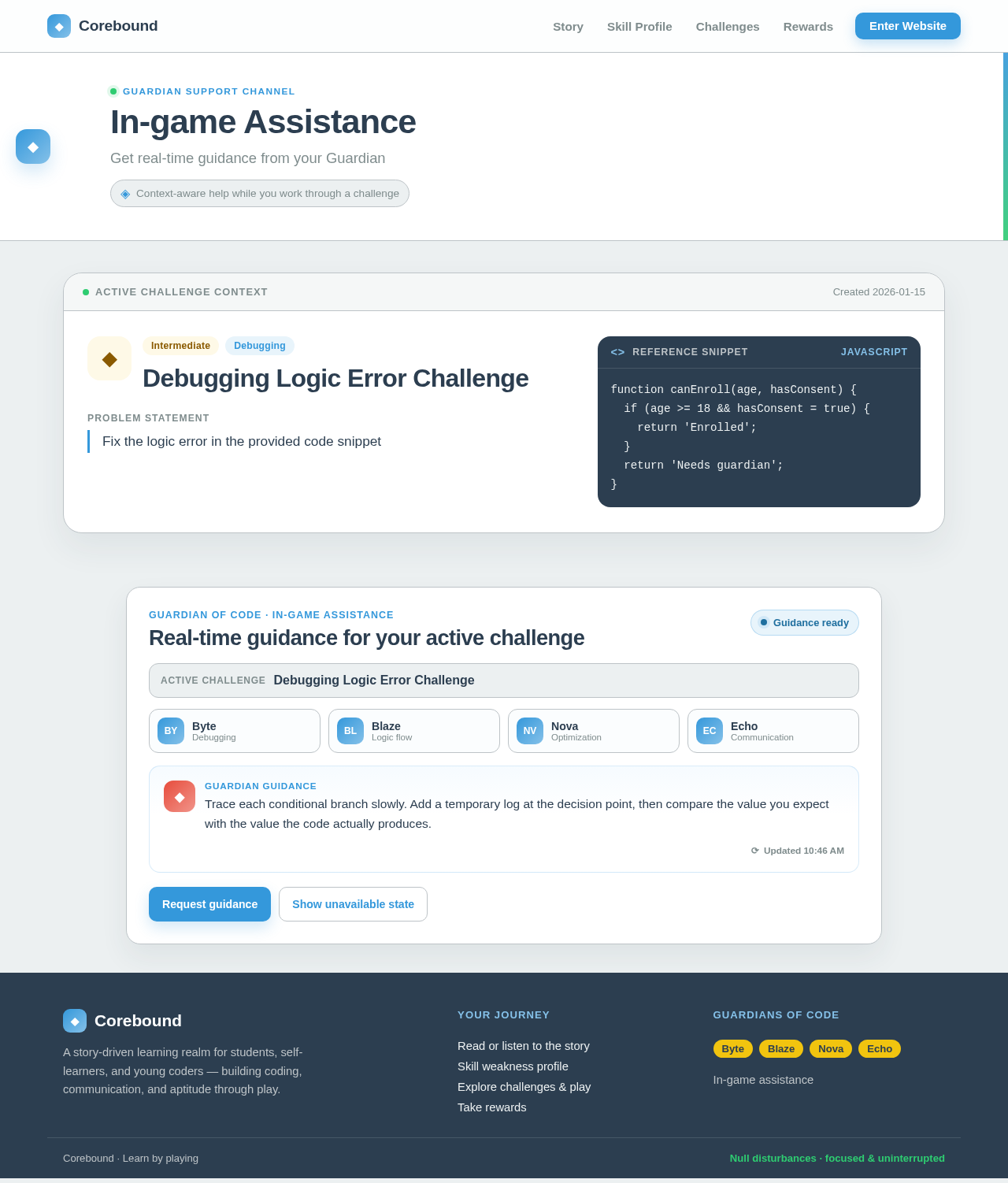 In-game Assistance design preview