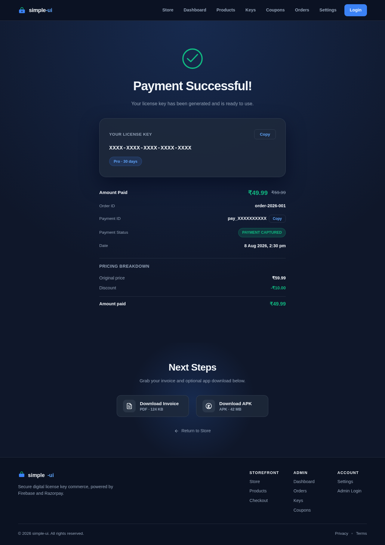 Success design preview