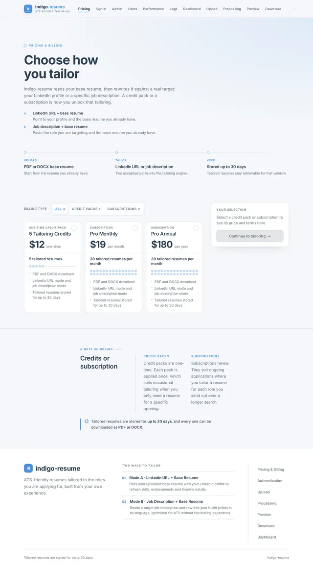 Pricing & Billing