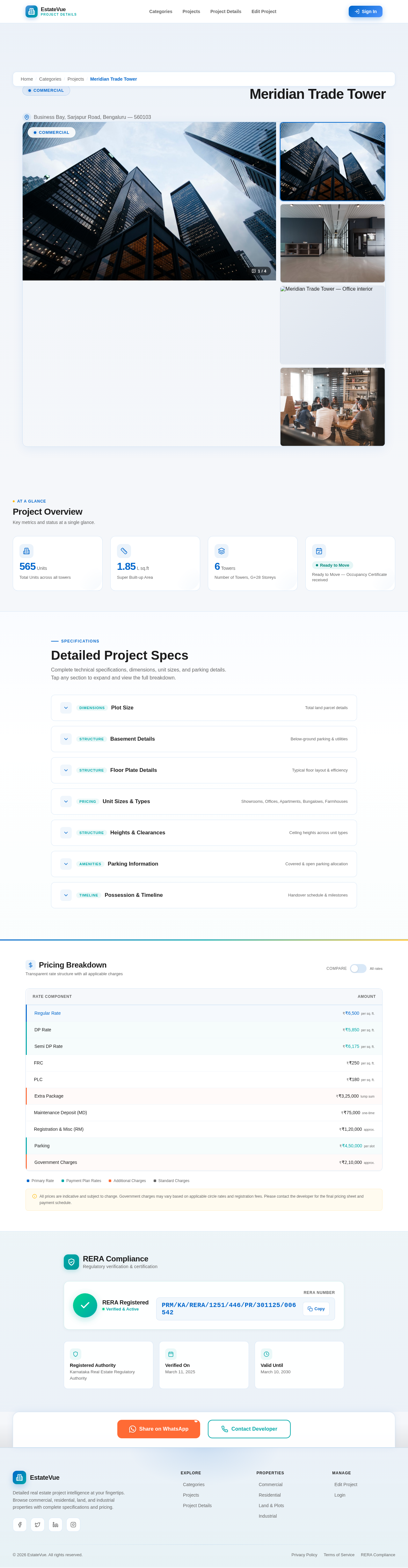Project Details design preview