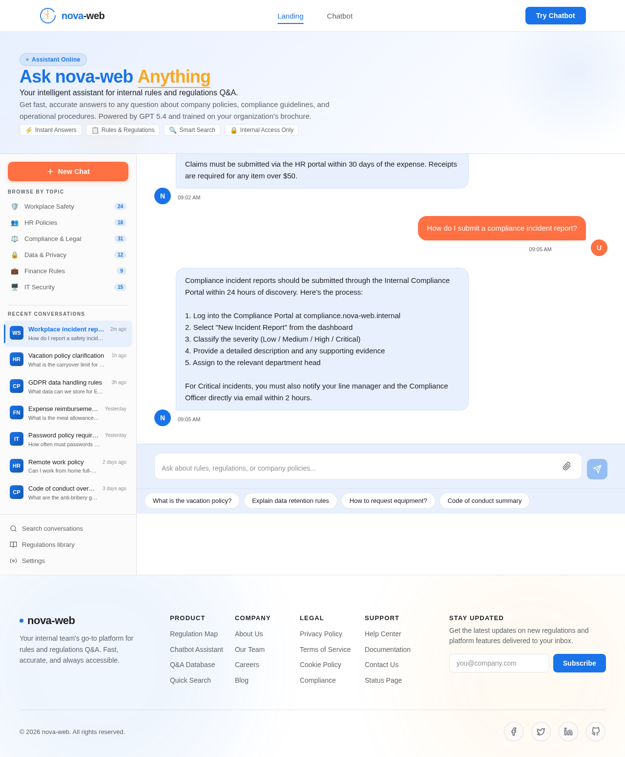 Chatbot design preview