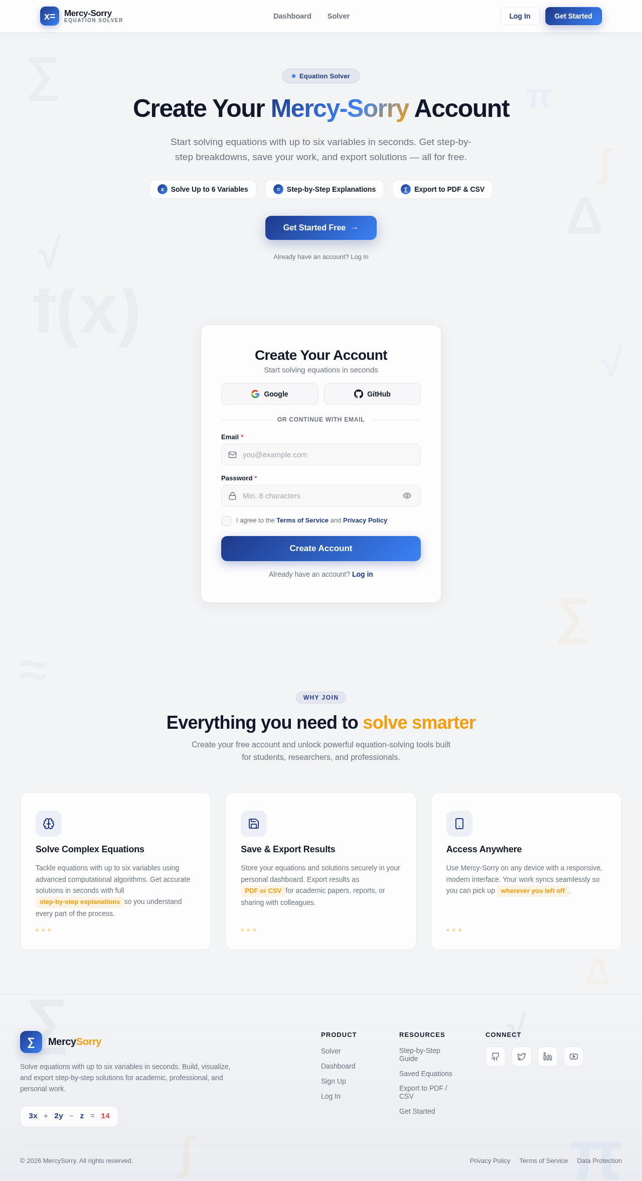 Signup design preview