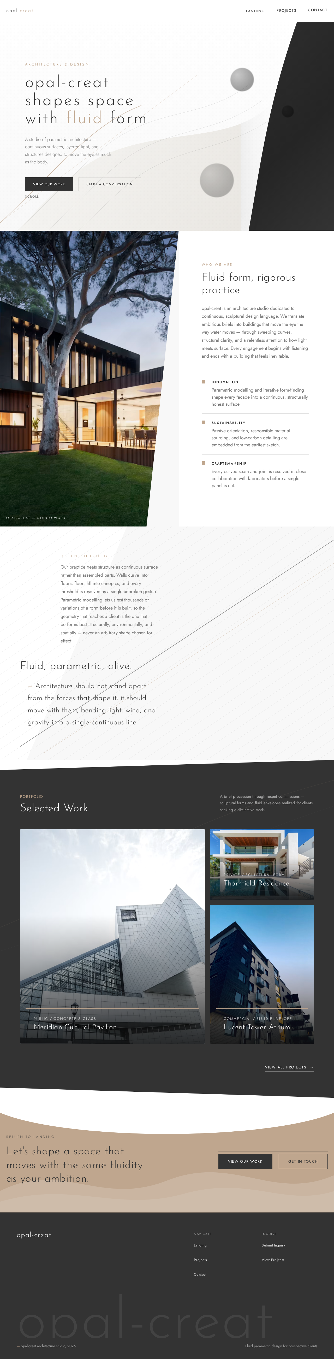 Landing design preview