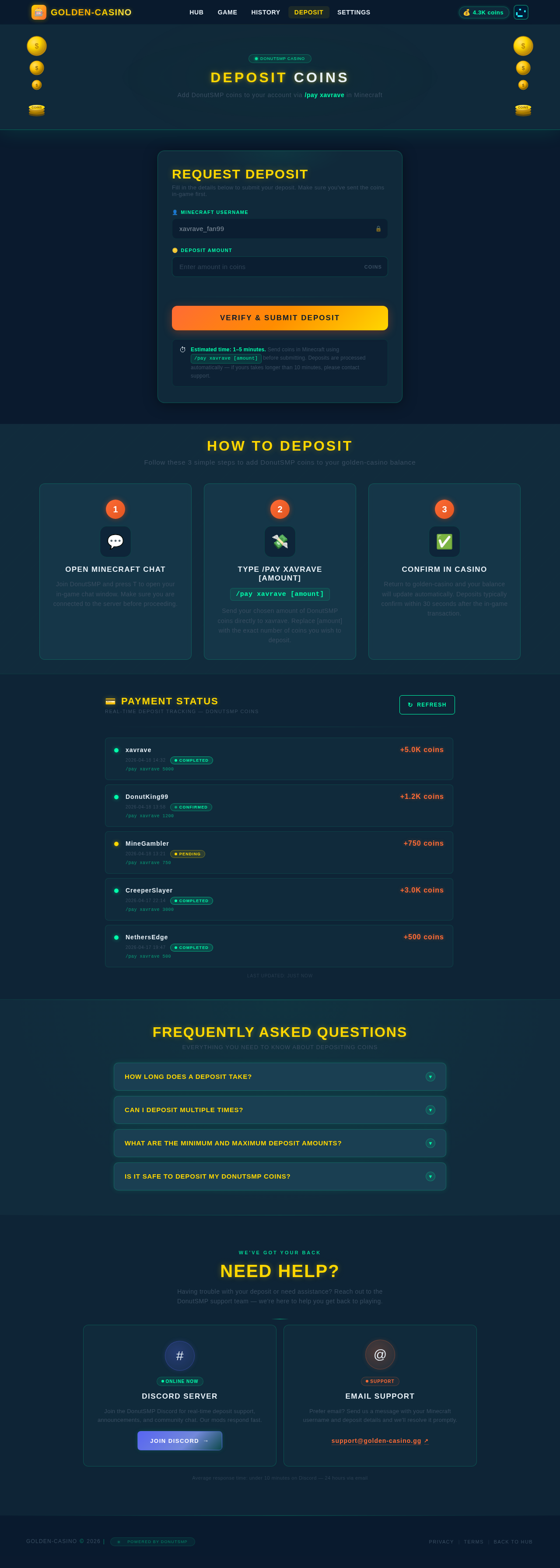 Deposit design preview
