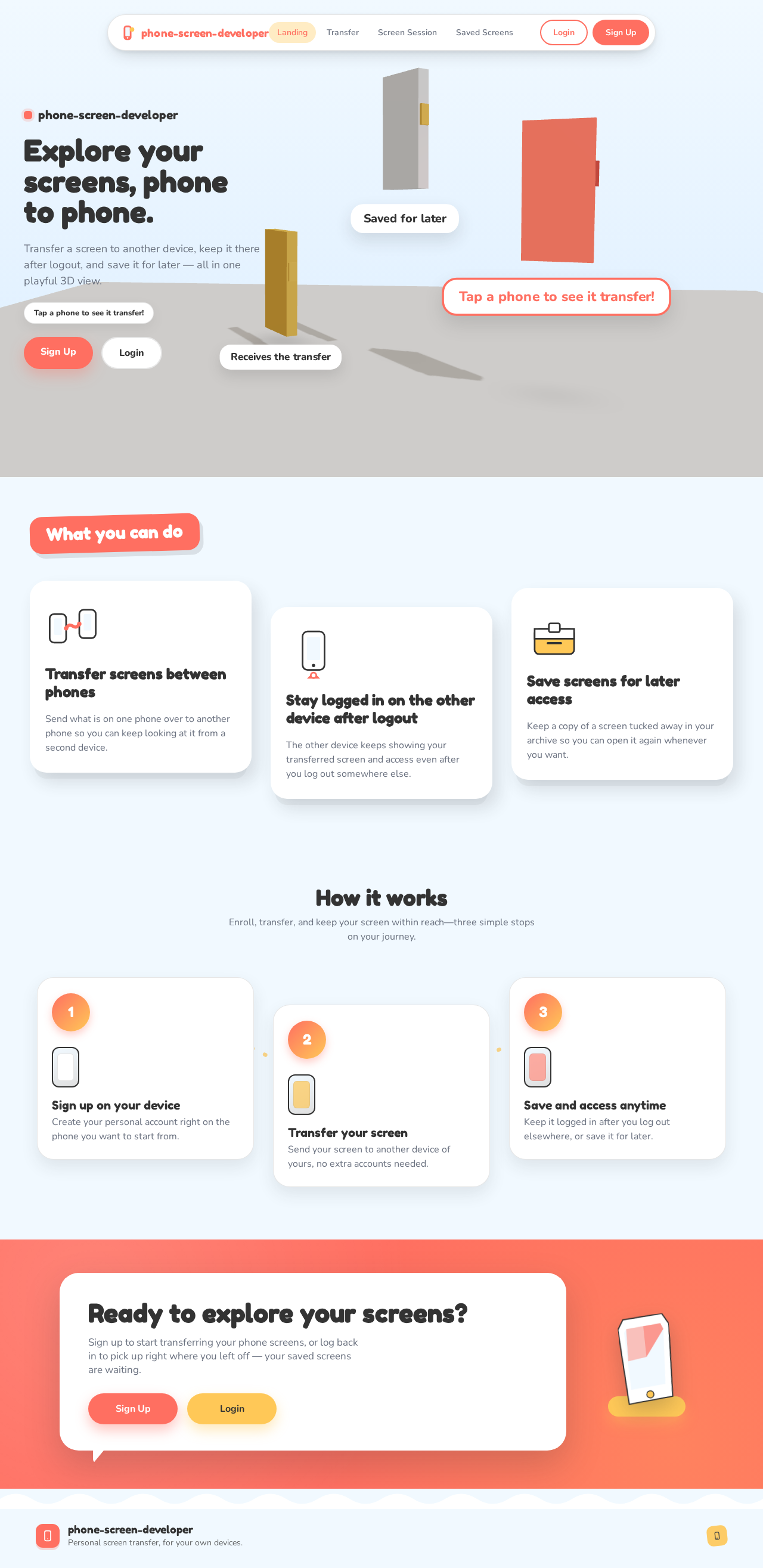 Landing design preview