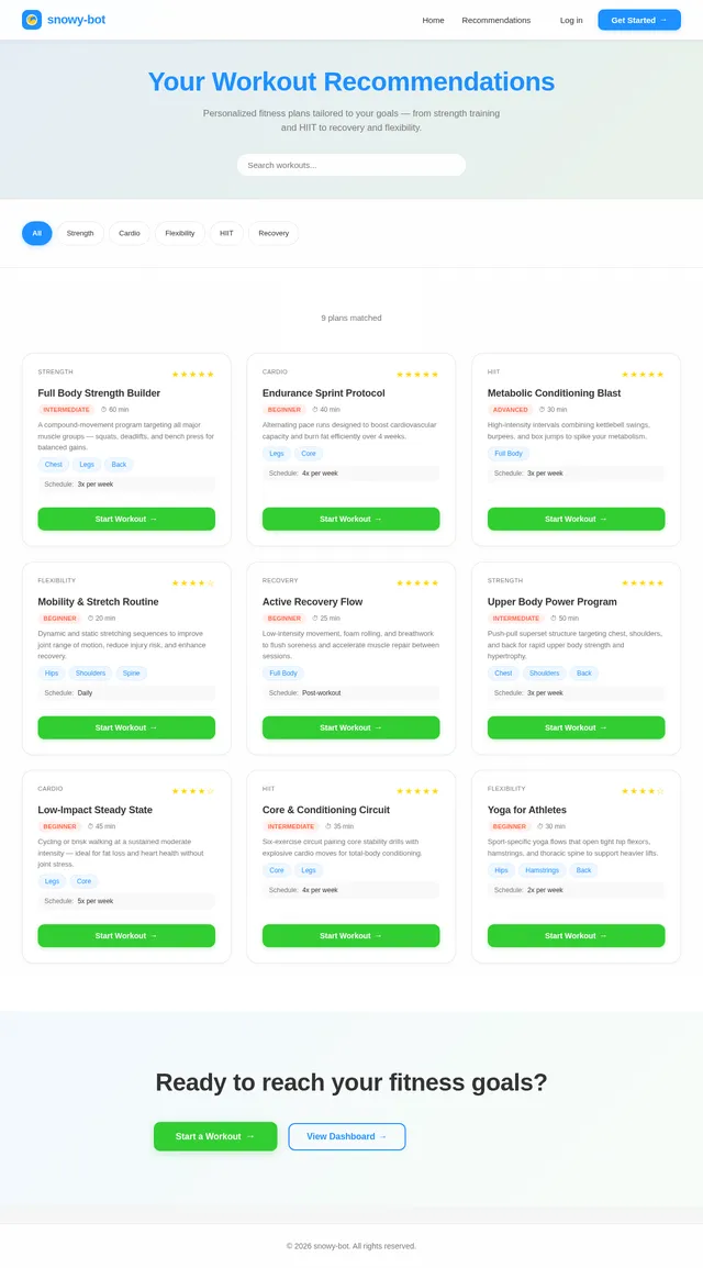 Recommendations