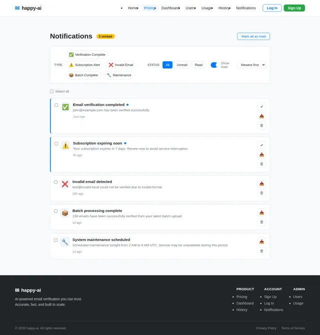 Notifications