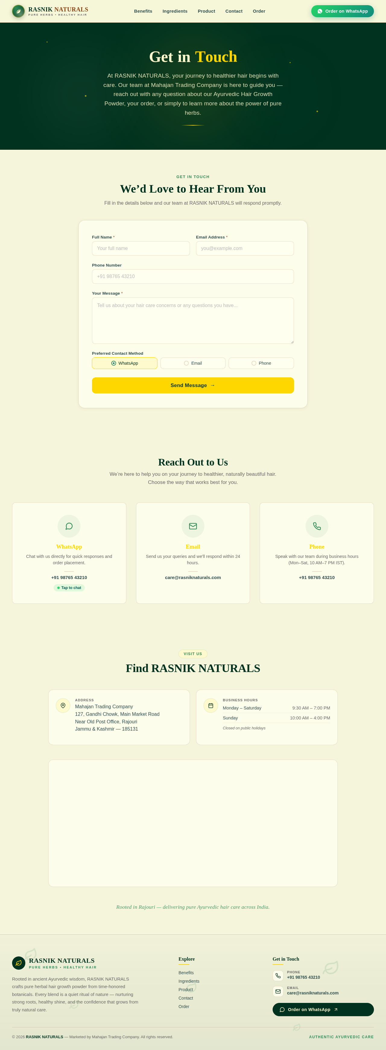 Contact design preview