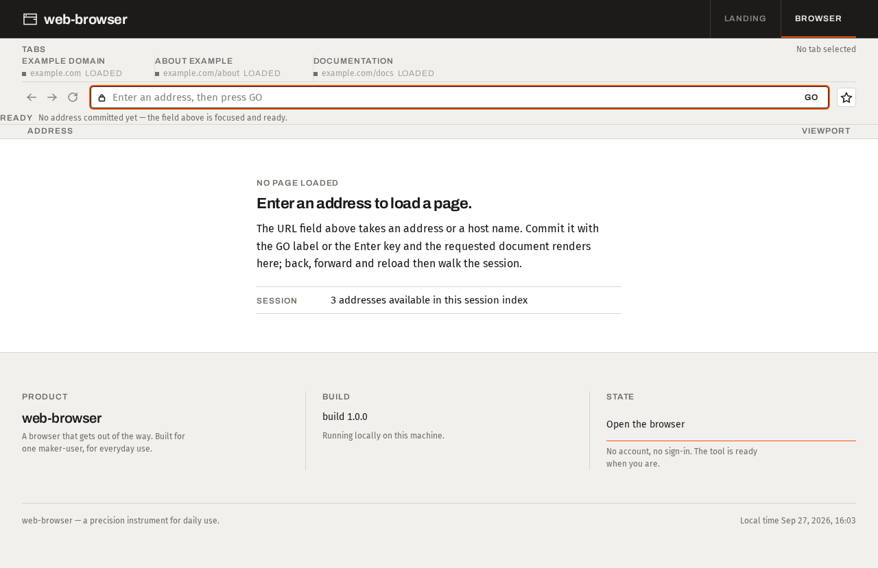 Browser design preview