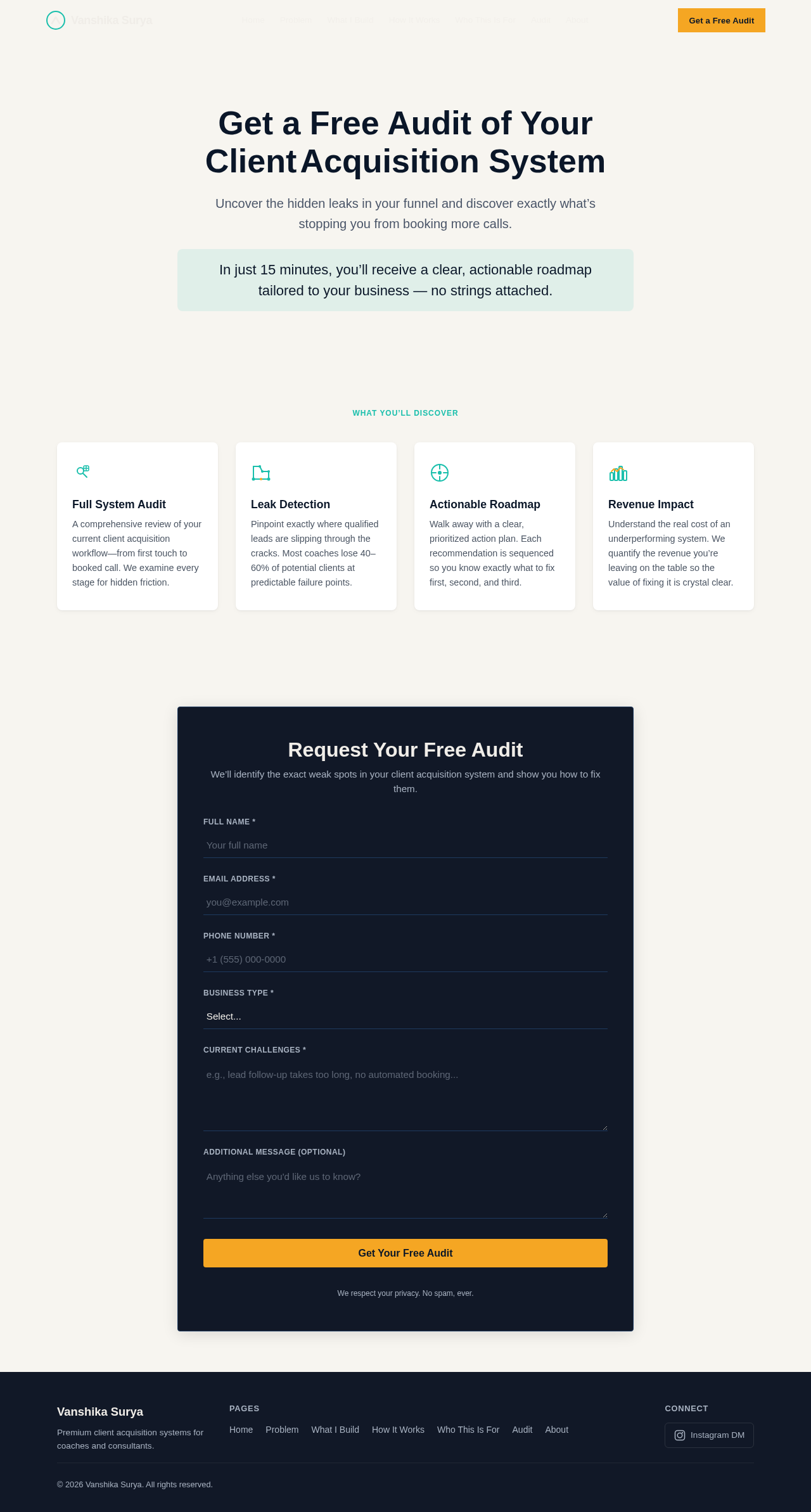 Audit design preview