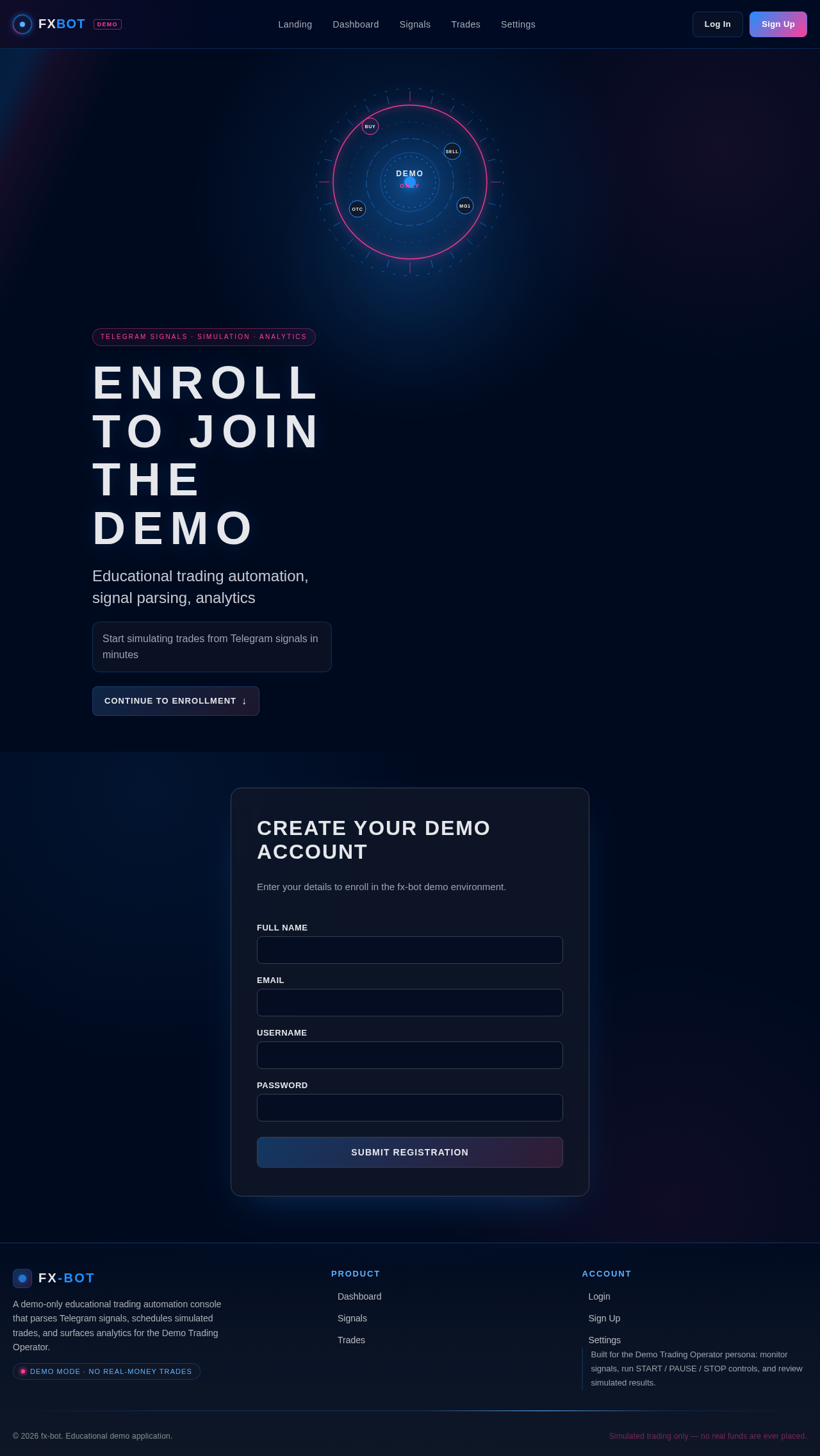 Sign Up design preview