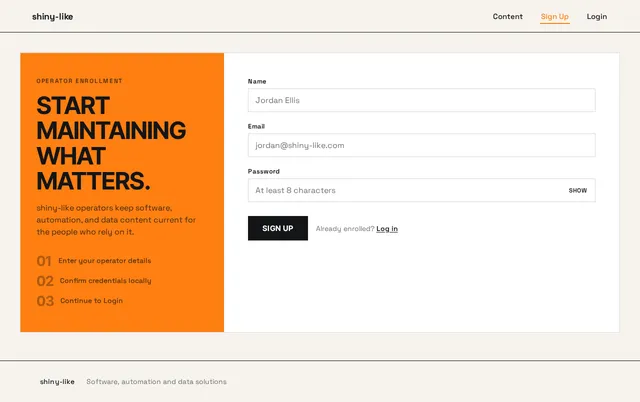 Sign Up