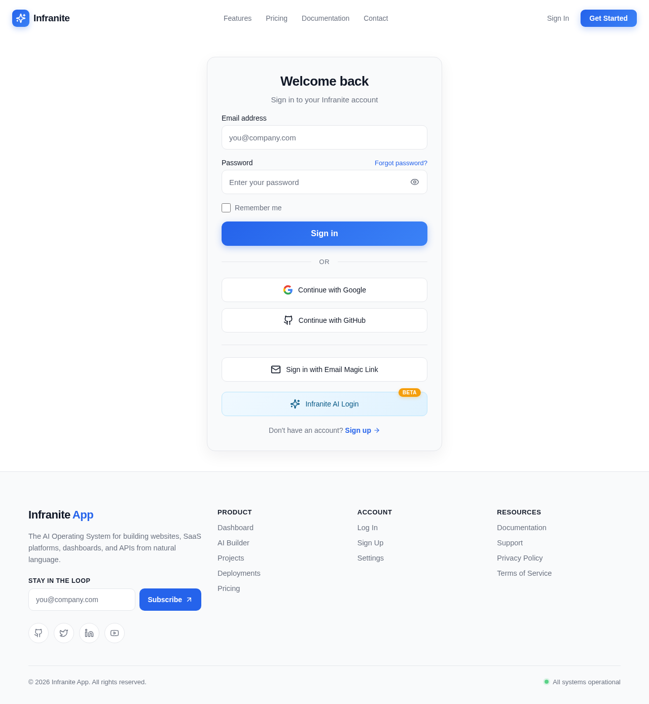 Login design preview