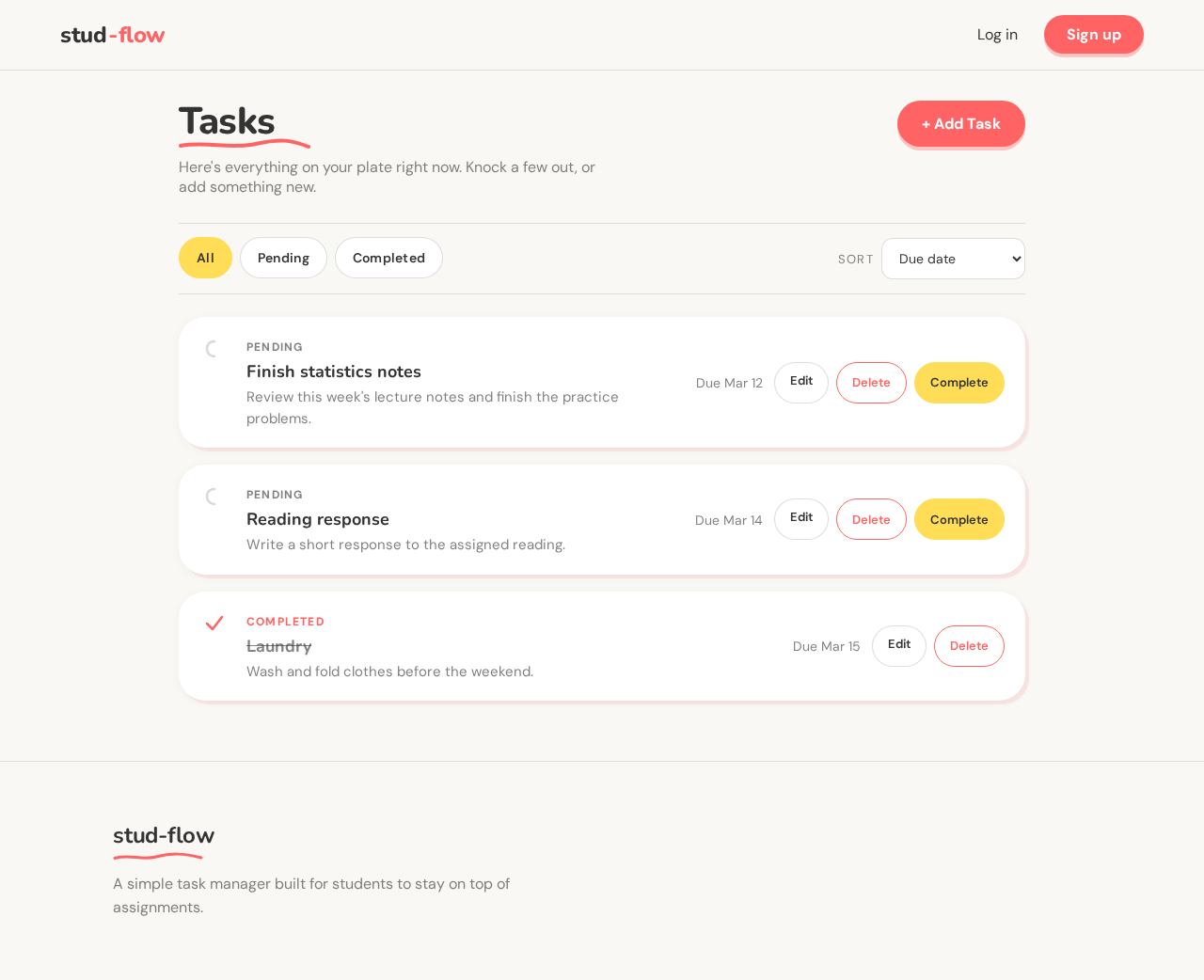 Tasks design preview