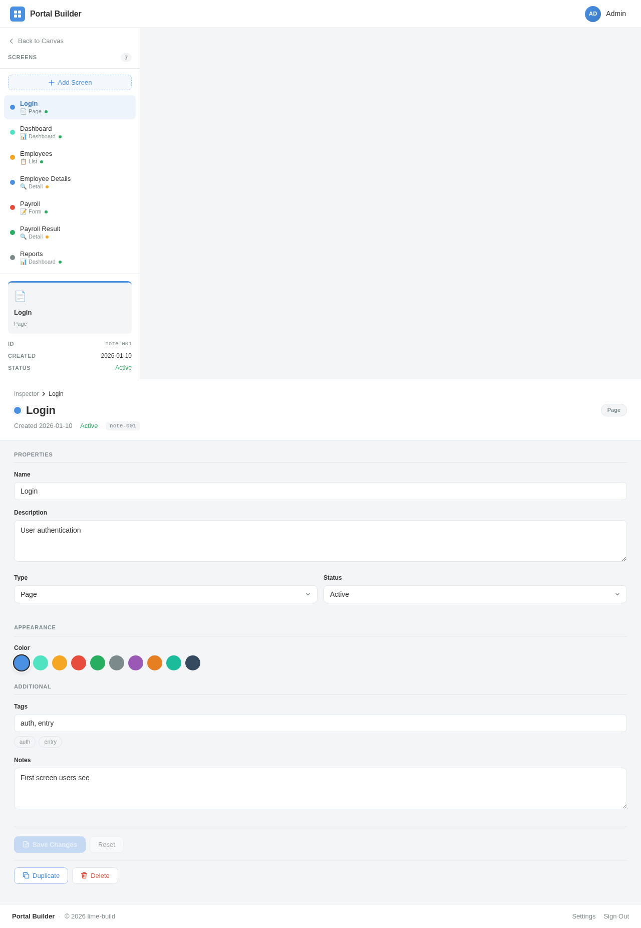 Inspector design preview