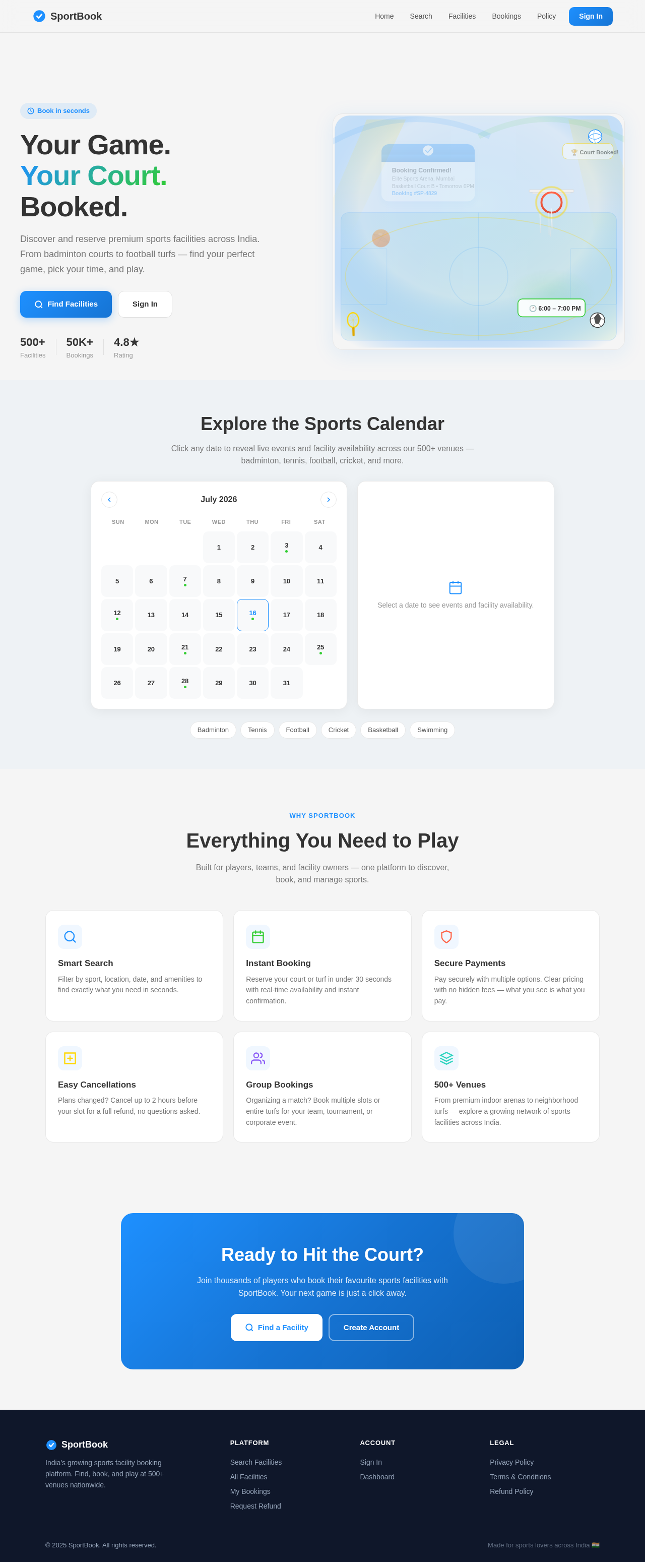 Landing design preview