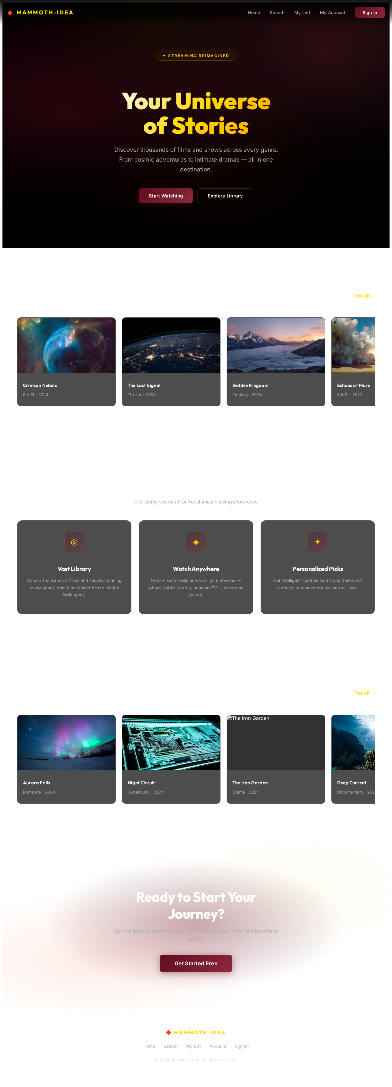 Landing design preview