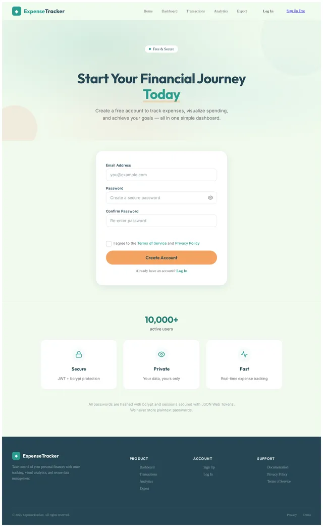 Signup