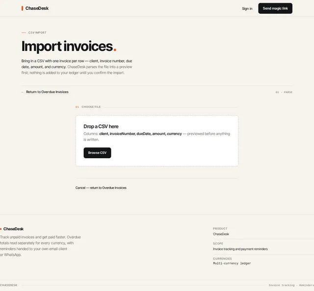 Import Invoices