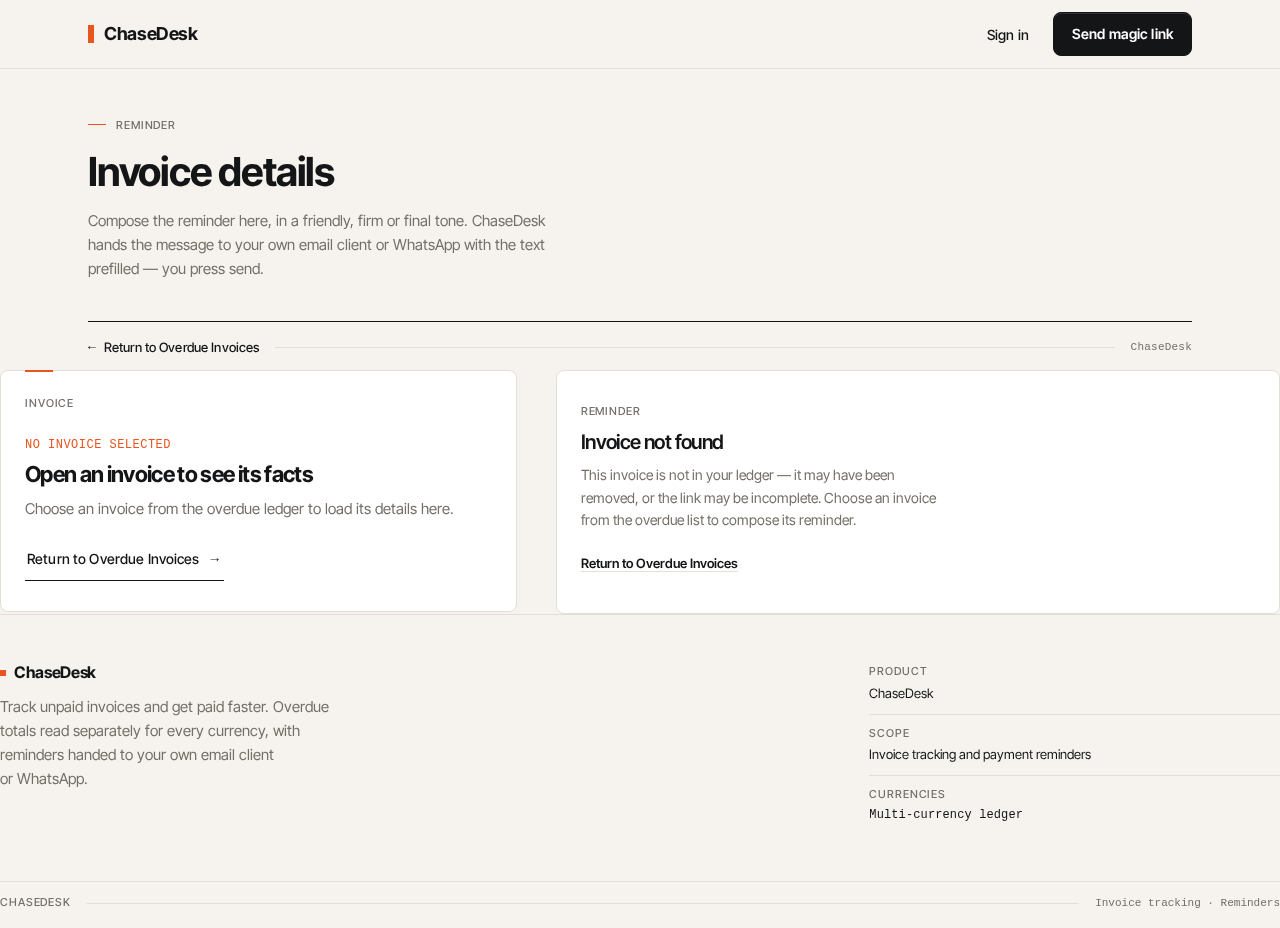Invoice Details design preview