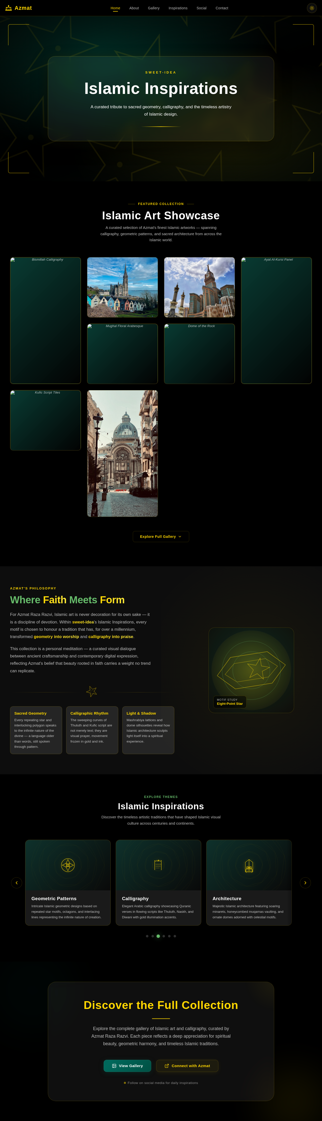 IslamicInspirations design preview