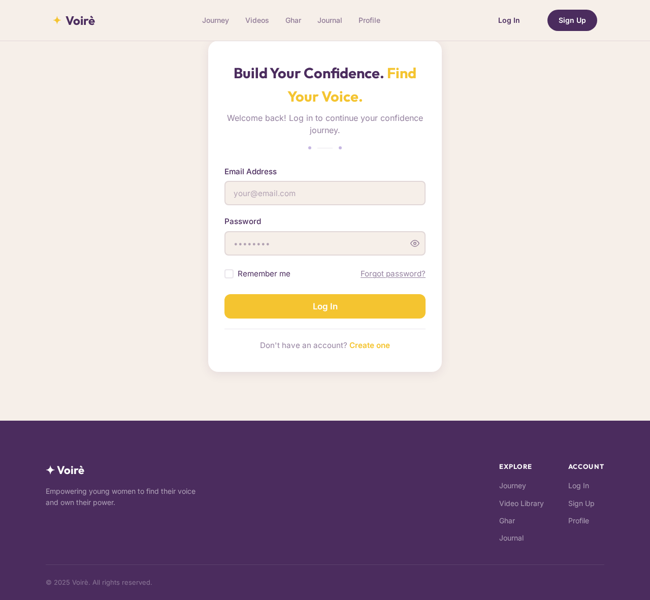 Login design preview