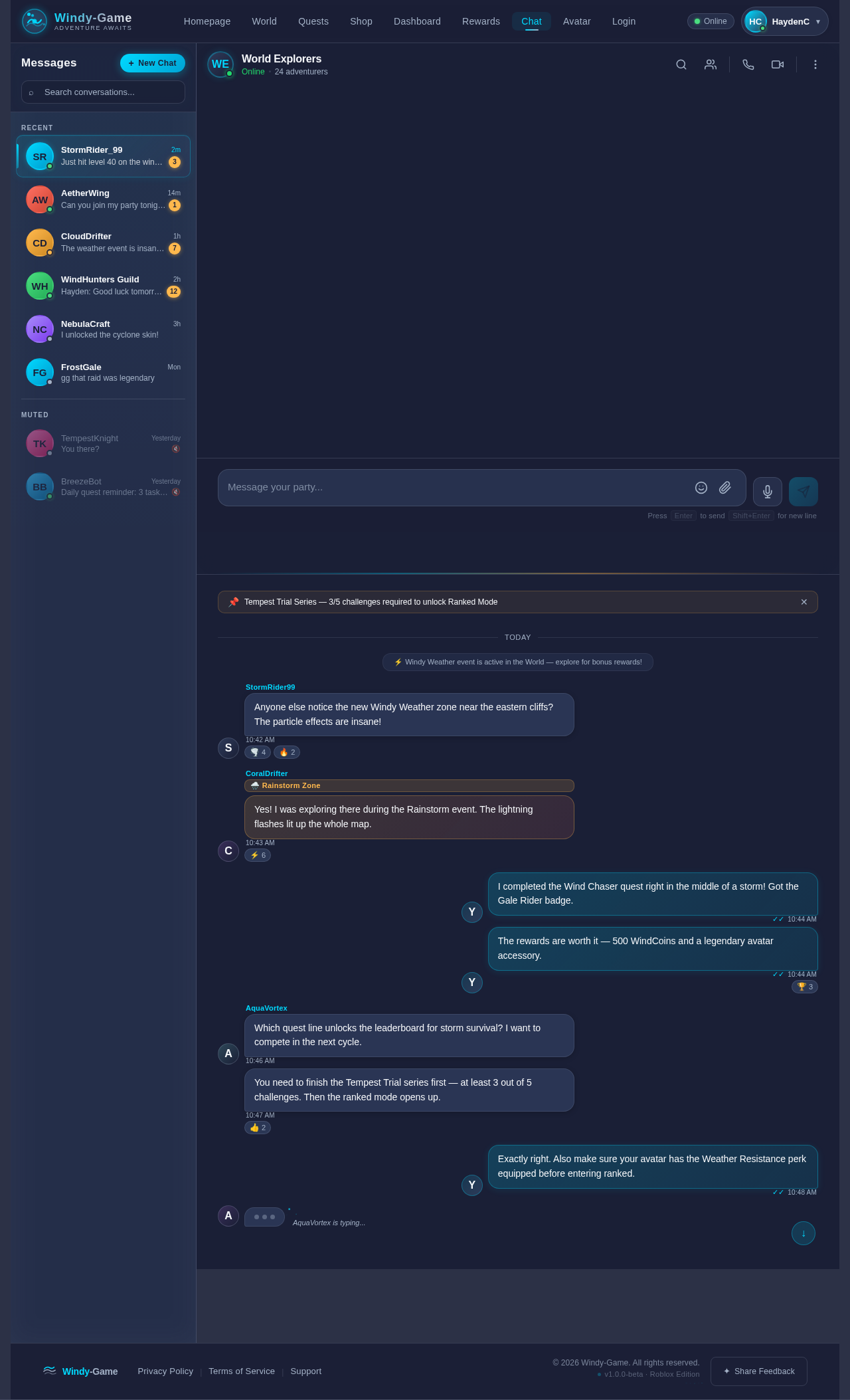 Chat design preview