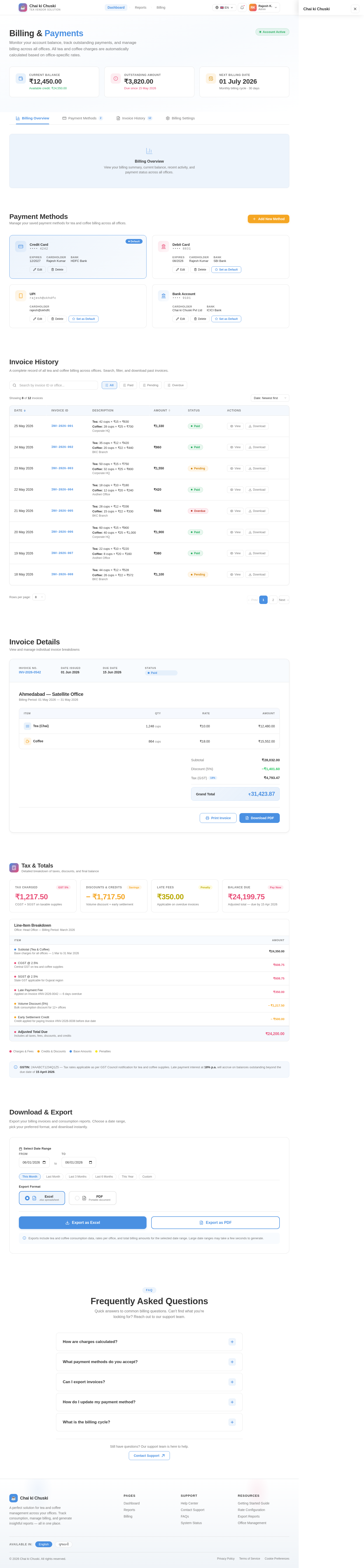 Billing design preview