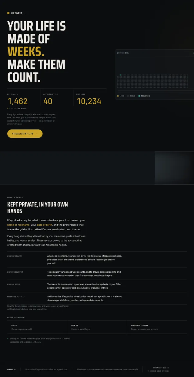 Landing page